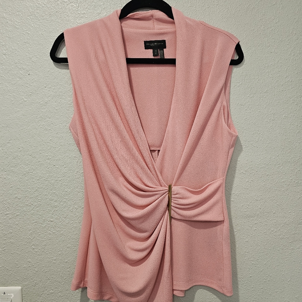 Donna Karan New York Sleeveless Wrap Top